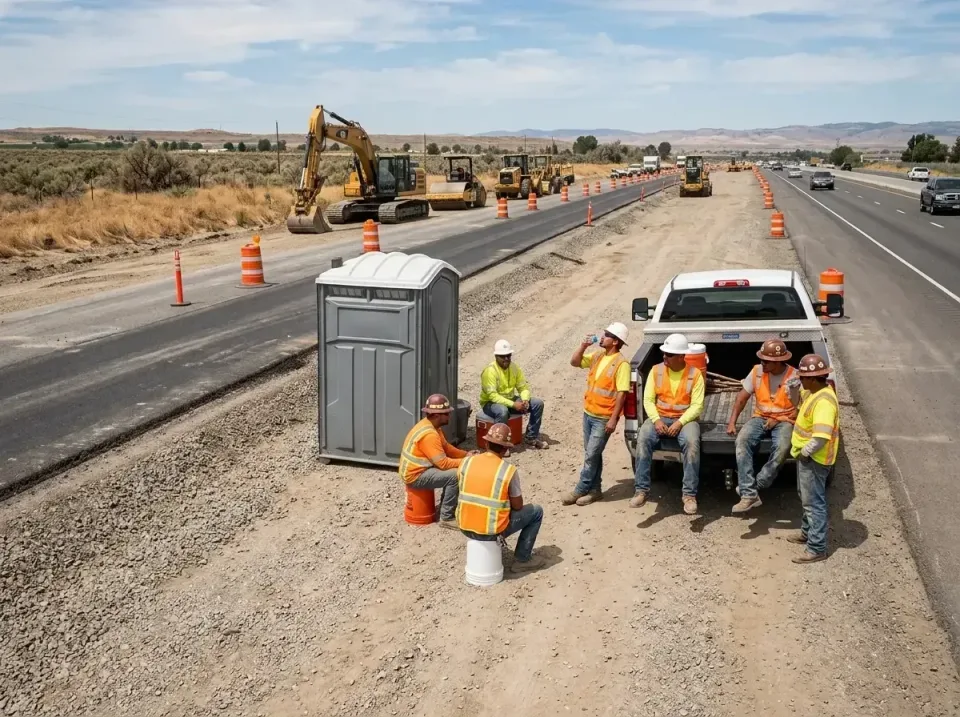 highway-road-construction-crew-007 — frequently asked questions, Porta Potty and Restroom Rentals in Osceola, WI